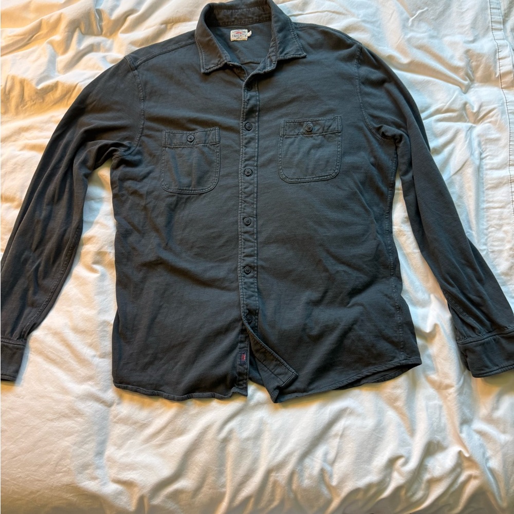 Faherty Black Casual Button-Up Shirt in Large